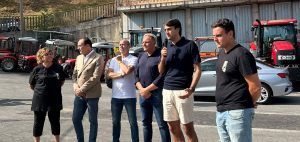 Lintervento del consigliere Danna durante il Raduno dei Trattori di Roburent di domenica 19 luglio