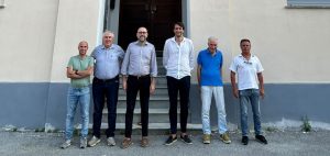 Il presidentre Robaldo e il consigliere Danna dopo lincontro con lamministrazione comunale di Saliceto