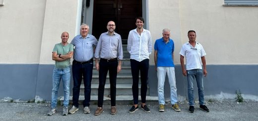 Il presidentre Robaldo e il consigliere Danna dopo l'incontro con l'amministrazione comunale di Saliceto