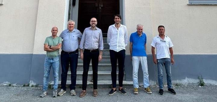 Il presidentre Robaldo e il consigliere Danna dopo lincontro con lamministrazione comunale di Saliceto
