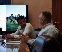 Un momento del confronto in Provincia su calcio giovanile e impiantistica sportiva