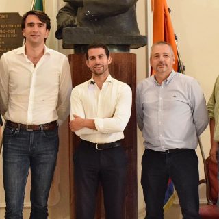 Il consigliere Danna con gli assessori comunali che hanno preso parte al confronto in Provincia su calcio giovanile e impiantistica sportiva