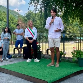L'intervento del consigliere Danna all'inaugurazione della Festa del Bosco di Viola