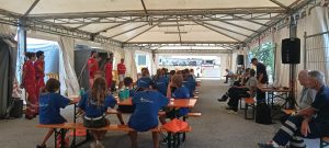 Un momento del campo scuola “Anch’io sono la Protezione Civile”