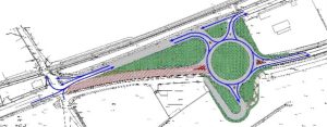 Il progetto di realizzazione della rotonda in località Scaparoni