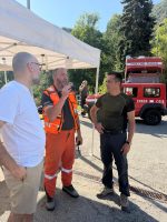 Il presidente Robaldo a colloquio con il sindaco di Valdieri Giordana e i responsabili delle attività antincendio