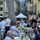Un momento della cena di gala sul ponte Giugiaro di Garessio