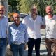 Il presidente Robaldo con i consigliere provinciali Sannazzaro,Dovetta, Casale e il sindaco di Verzuolo Quaglia