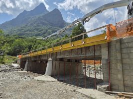 La situazione attuale dei lavori al ponte delle Rovine