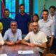 Il presidente Robaldo e l'assessore regionale Gallo con sindaco e consiglieri del comune di Pradleves