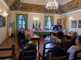 Un momento del consiglio provinciale itinerante di Moretta