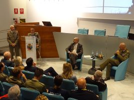 L'intervenzo introduttivo del graduato aiutante Vincenzo Parolisi