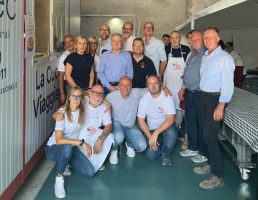 Il presidente Luca Robaldo, con i consiglieri Davide Sannazzaro e Simone Manzone a Caramagna Piemonte