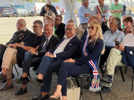I consiglieri provinciali Casale, Dovetta e Pulitanò all'inaugurazione della 79^ Fiera della Meccanica Agricola di Saluzzo