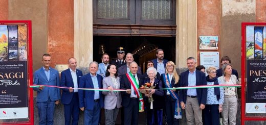 La consigliera provinciale Ivana Margherita Casale al taglio del nastro di Scarnafigi