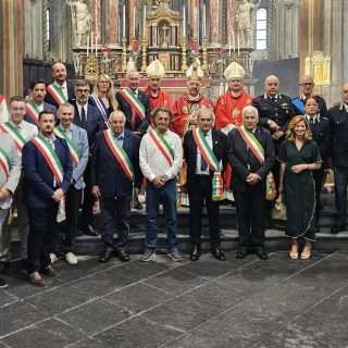 Le autorità presenti alla Santa Messa solenne per la Festa patronale di San Chiaffredo