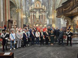 Le autorità presenti alla Santa Messa solenne per la Festa patronale di San Chiaffredo
