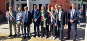 Le autorità presenti allinaugurazione del polo dellinfanzia di Rifreddo
