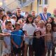 Il taglio del nastro della nuova mensa scolastica a Piasco