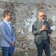 L'intervento del presidente Robaldo durante l'inaugurazione del restauro della torre del castello medievale d Nucetto