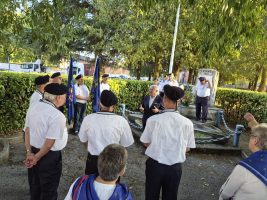 Il consigliere Rocco Pulitanò al Monumento dei Marinai d'Italia a Mondovì