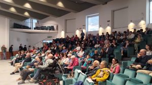 Il pubblico in sala Einaudi durante il convegno Etica e umanità nella cura, promosso dall’Ordine delle professioni sanitarie