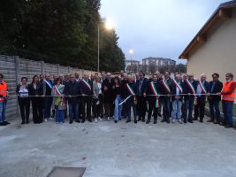 Il taglio del nastro della nuova sede del Reparto Viabilità di Saluzzo
