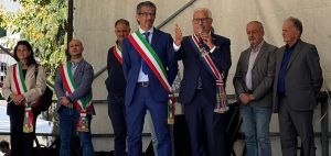 Il consigliere provinciale Rocco Pulitanò, alla Festa del Cece di Nucetto