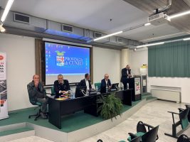 I saluti istituzionali del presidente Robaldo in apertura del convegno sulla sicurezza urbana integrata