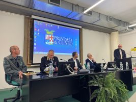 Il tavolo dei relatori del convegno sulla sicurezza urbana integrata