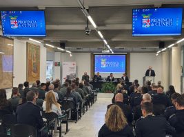 Il pubblico in sala Falco durante il convegno sulla sicurezza urbana integrata