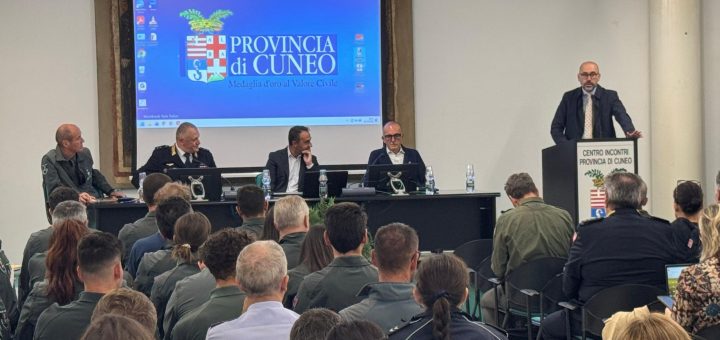 I saluti istituzionali del presidente Robaldo in apertura del convegno sulla sicurezza urbana integrata