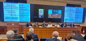 Lintervento del presidente Robaldo durante la presentazione del Lavoro buono al servizio del territorio in Senato