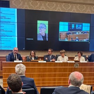 L'intervento del presidente Robaldo durante la presentazione del "Lavoro buono al servizio del territorio" in Senato