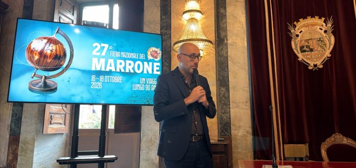 Lintervento del presidente Robaldo allinaugurazione Fiera del Marrone 2026