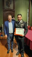 Il vicepresidente Antoniotti con il capitano Santoro