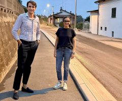 Sopralluogo del consigliere provinciale Pietro Danna a Magliano Alpi, con la sindaca Michela Tomatis