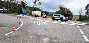 Lintervento di messa in sicurezza dellincrocio in località Cunoni, a Sommariva Perno